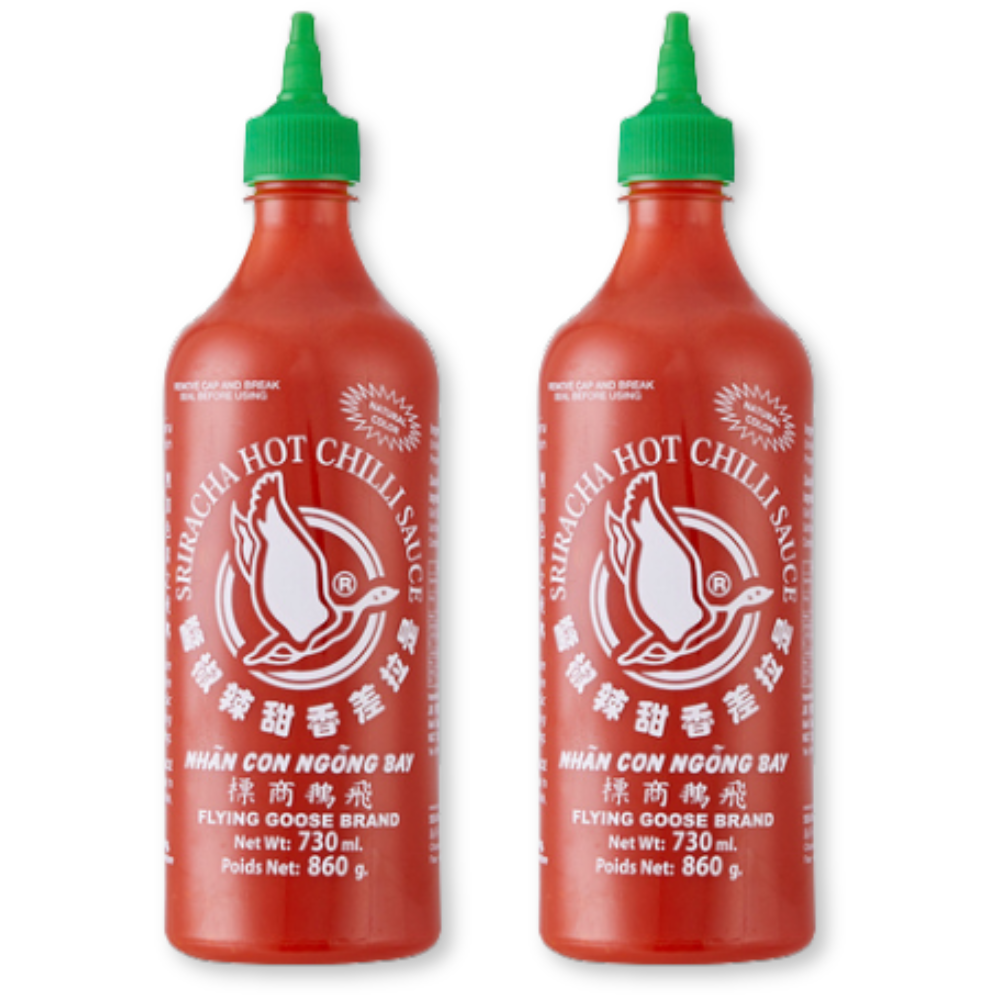 Flying Goose Sriracha scharfe Chilisauce, 2x730ml