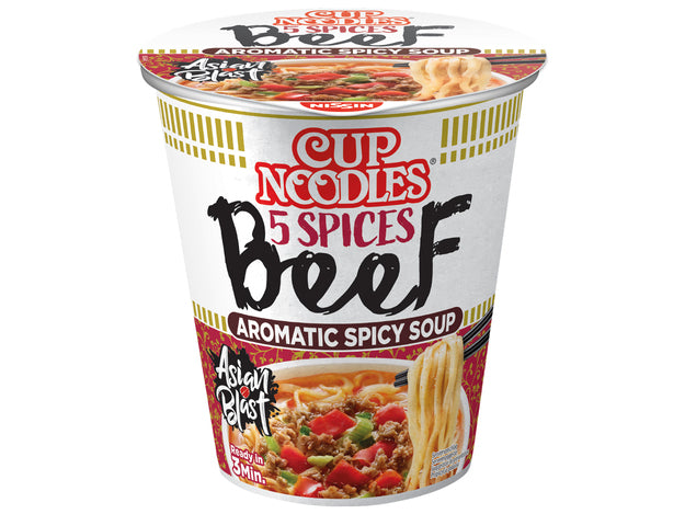 Nissin Instant Nudeln 5 Gewürze Rindfleisch