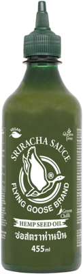 Flying Goose Sriracha Chilisauce mit Hanfsamenöl, 455ml