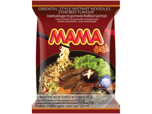 Mama Instant Nudeln Schmorfleisch