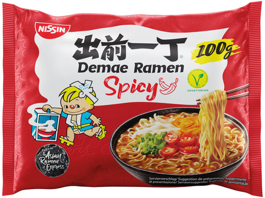 Nissin Demae Ramen Instant Nudeln Scharf